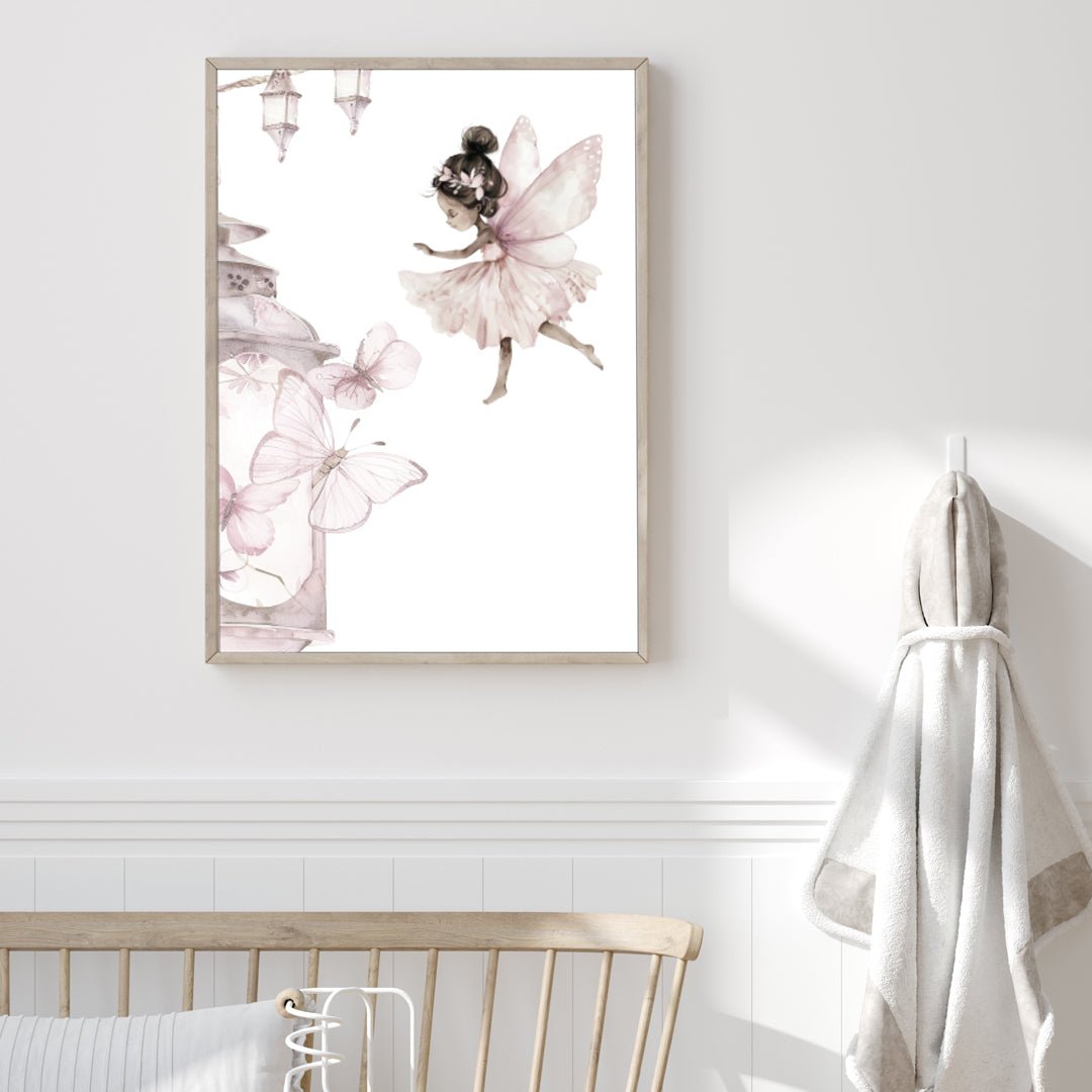 Poster Fairy & lantern - Dekortorget