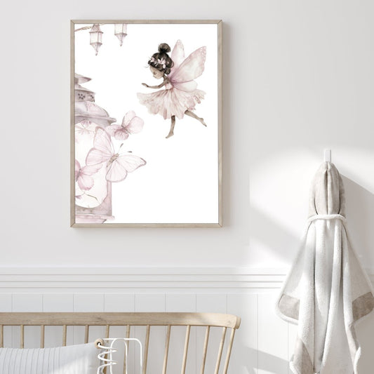 Poster Fairy & lantern - Dekortorget