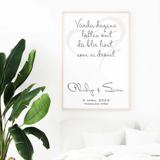 Bröllopstavla citat - Dekortorget