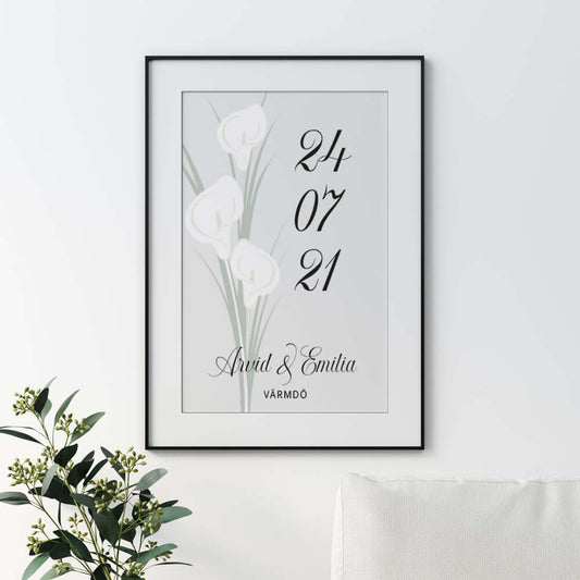 Bröllopstavla Kalla - Dekortorget