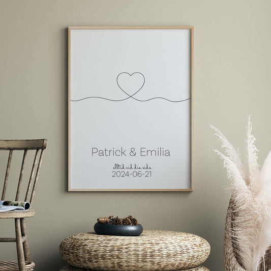 Bröllopstavla Hjärta - Dekortorget