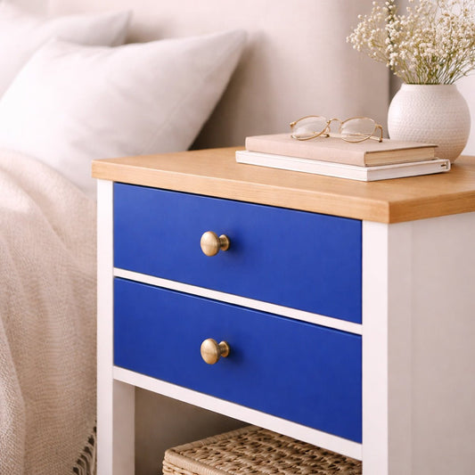 Dekorfolie enfärgad blå - Dekortorget