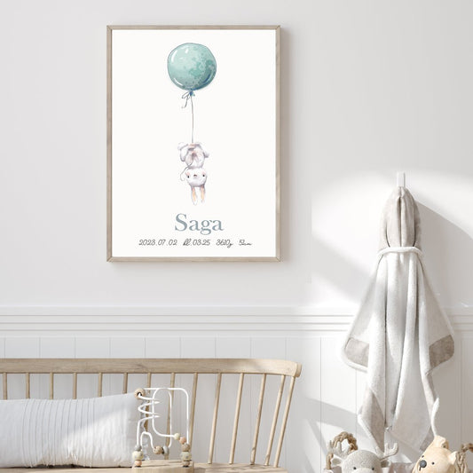 Namntavla Kanin turkos - Dekortorget