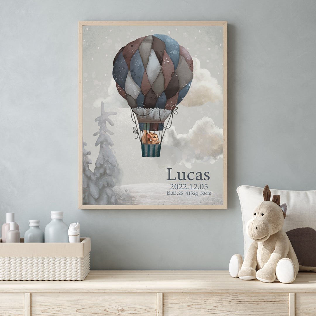 Namntavla Air balloon - Dekortorget