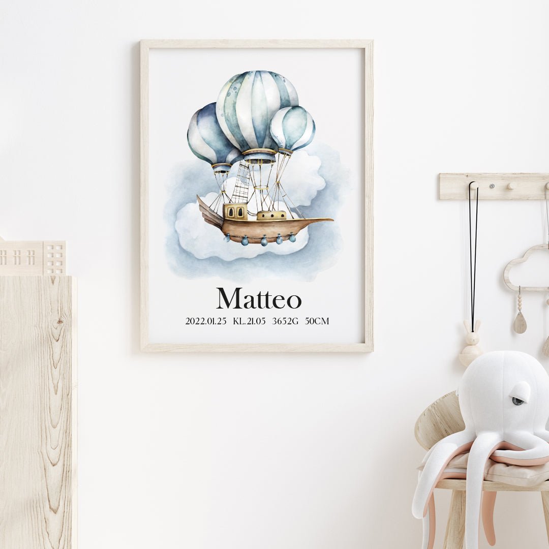 Namntavla Luftballong - Dekortorget