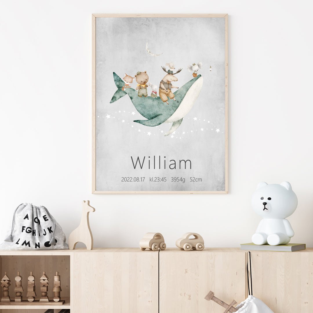 Namntavla Val och djur - Dekortorget