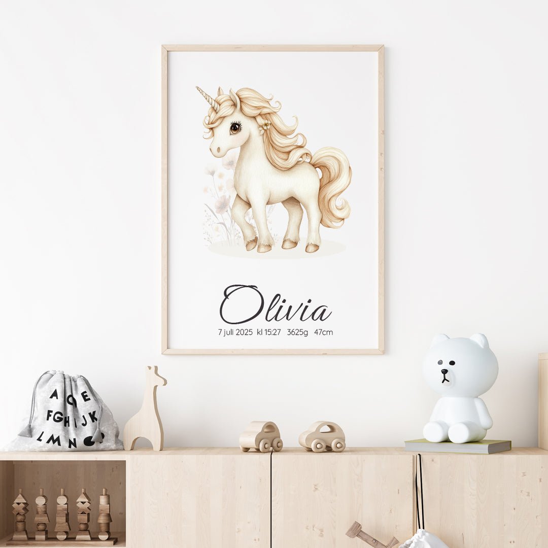 Namntavla Enhörning - Dekortorget