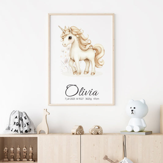 Namntavla Enhörning - Dekortorget