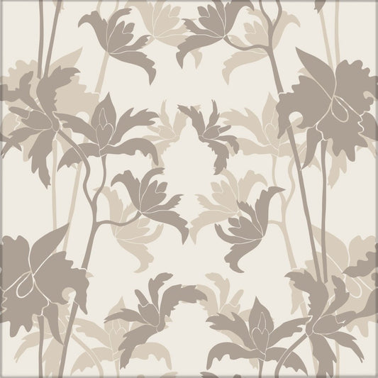 Kakeldekor Blad beige - Dekortorget