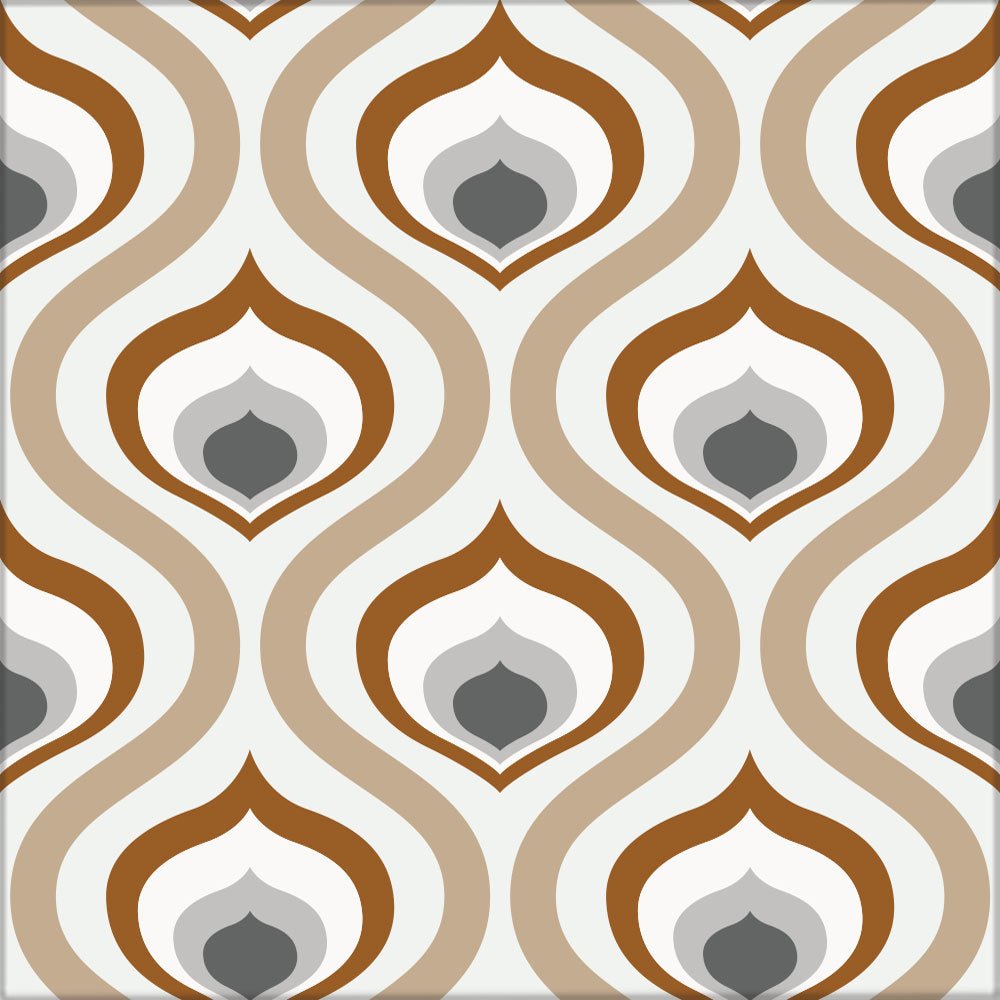 Kakeldekor retro beige - Dekortorget