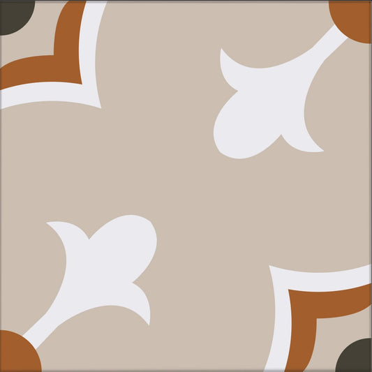 Kakeldekor marockansk beige & orange - Dekortorget