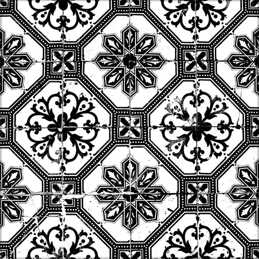 Kakeldekor marockansk vintage svart - Dekortorget