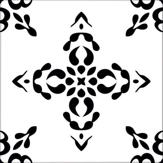 Kakeldekor marrakech svart - Dekortorget