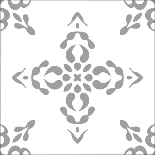 Kakeldekor marrakech grå - Dekortorget