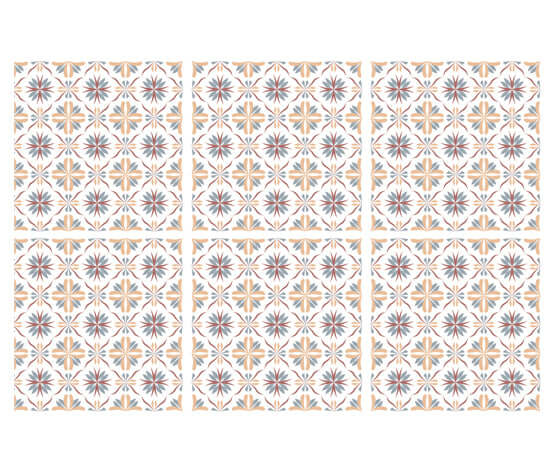 Kakeldekor marockansk aprikos - Dekortorget