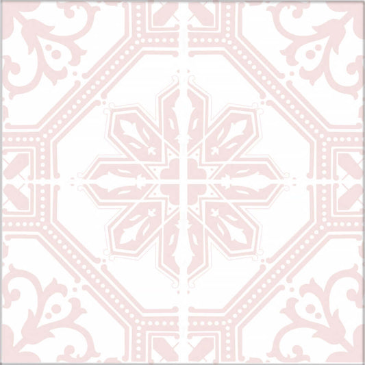 Kakeldekor marockansk 1 rosa - Dekortorget