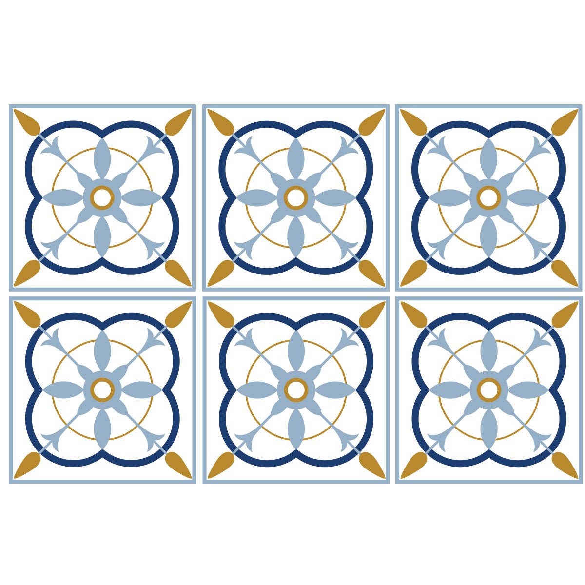 Kakeldekor marockansk mönstrad - Dekortorget