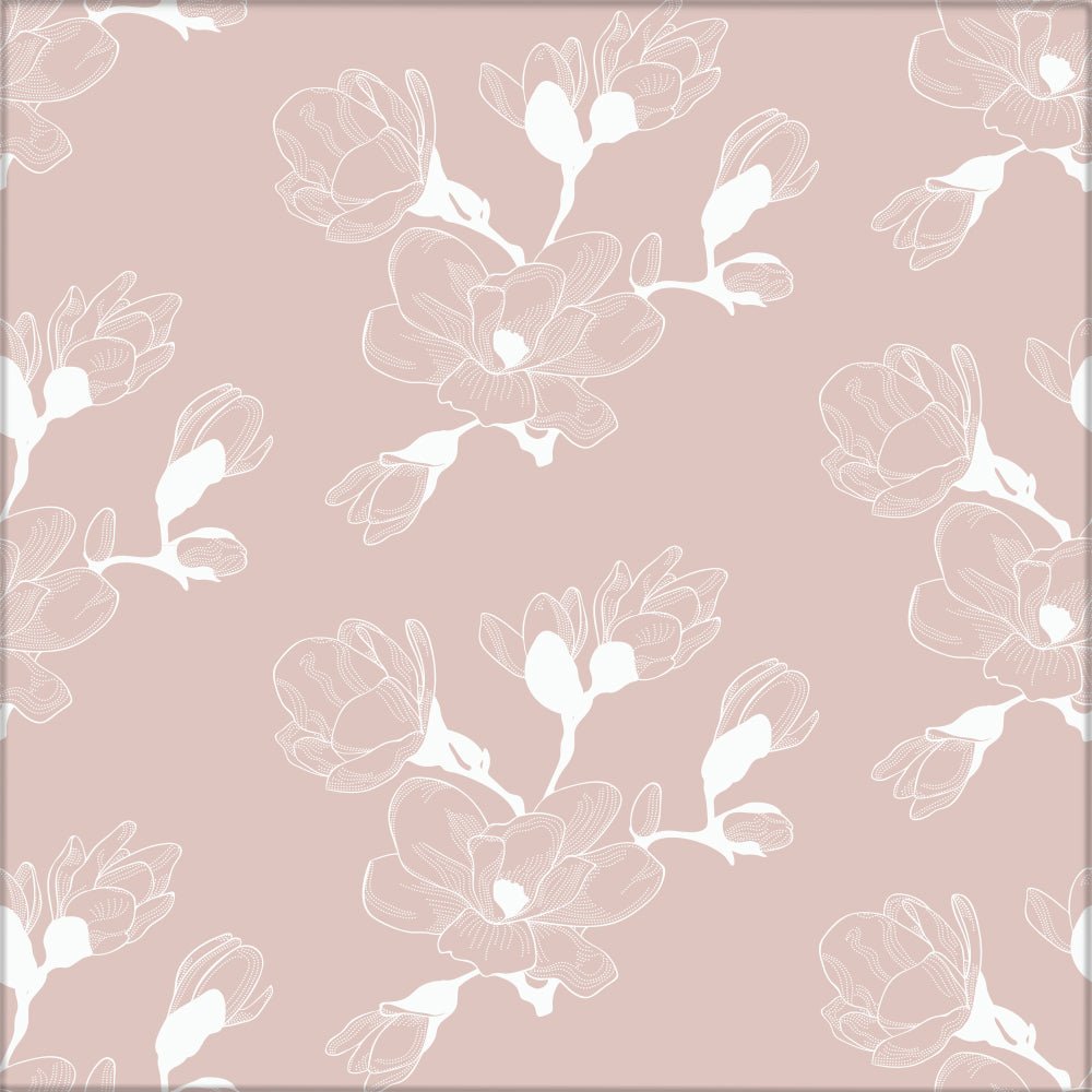 Kakeldekor blommor rosa - Dekortorget