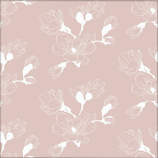 Kakeldekor blommor rosa - Dekortorget