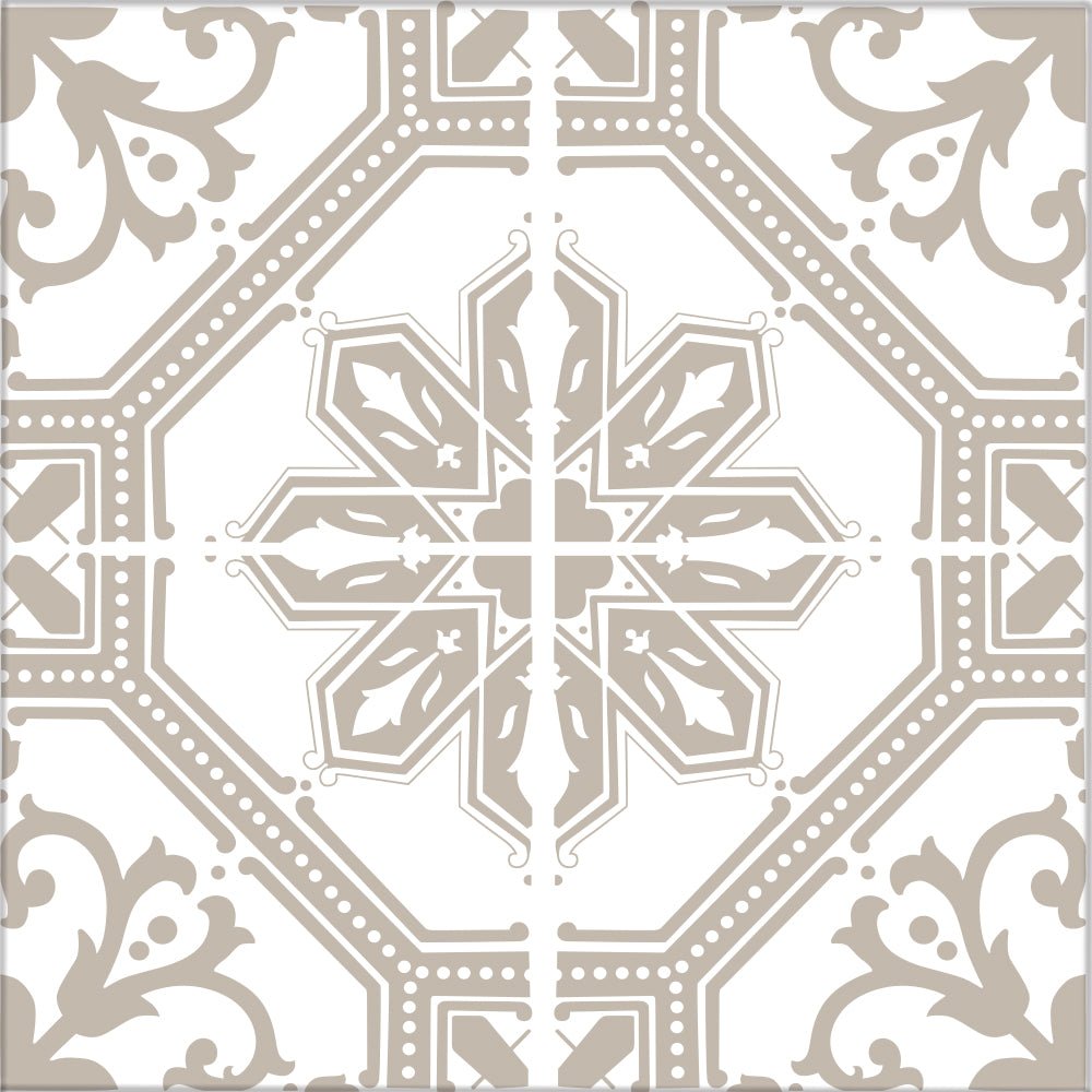 Kakeldekor marockansk 1 beige - Dekortorget