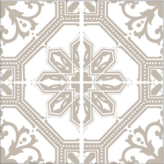 Kakeldekor marockansk 1 beige - Dekortorget