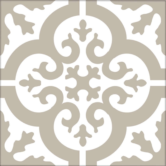 Kakeldekor marockansk 2 beige - Dekortorget