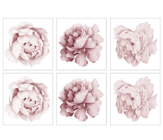 Kakeldekor pioner rosa - Dekortorget