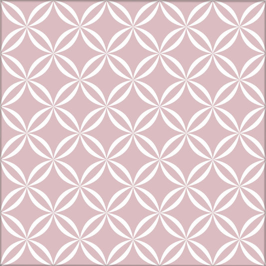 Kakeldekor abstrakt rosa - Dekortorget