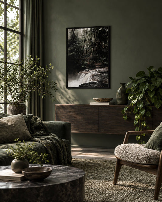 Poster Forest waterfall