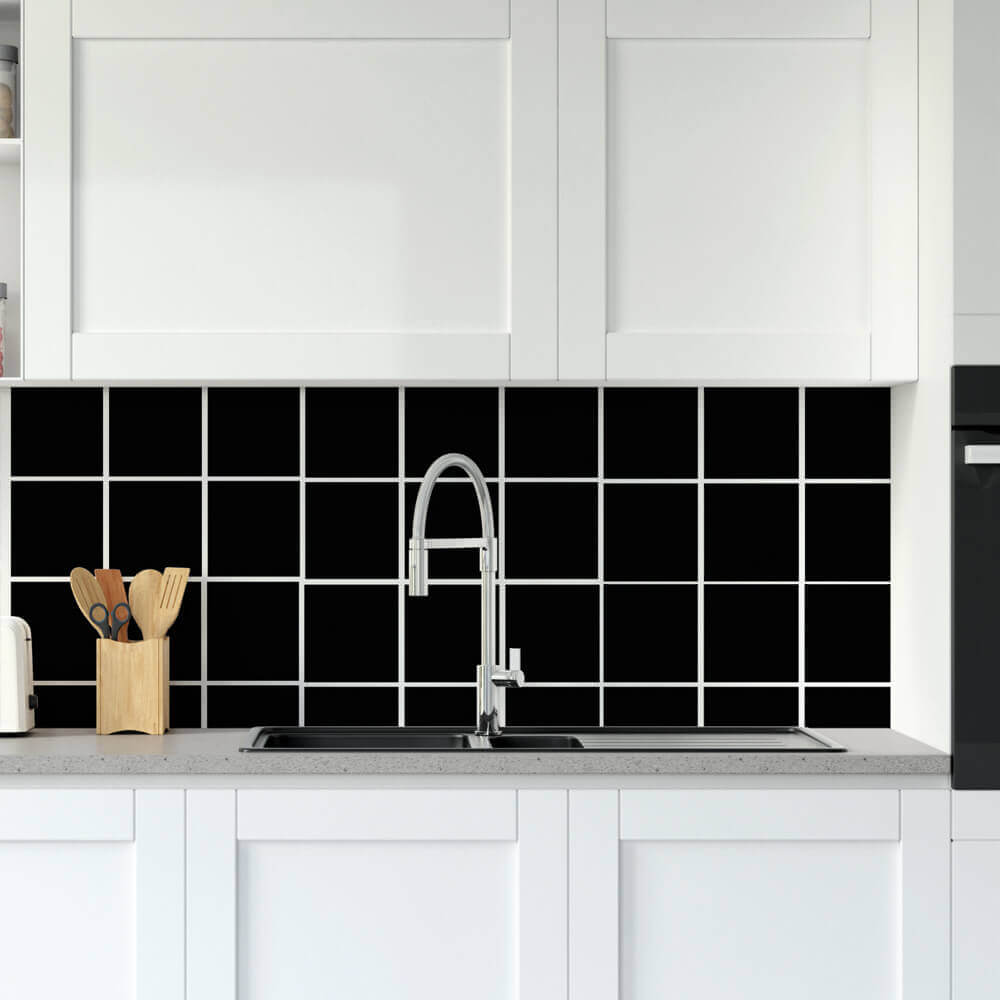 Kakeldekor Svart - Dekortorget