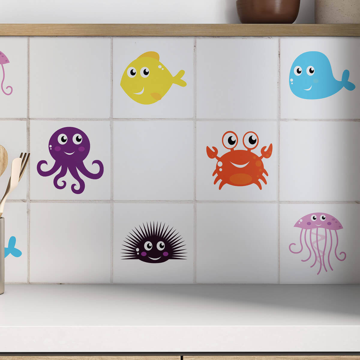 Kakeldekor blötdjur - Dekortorget