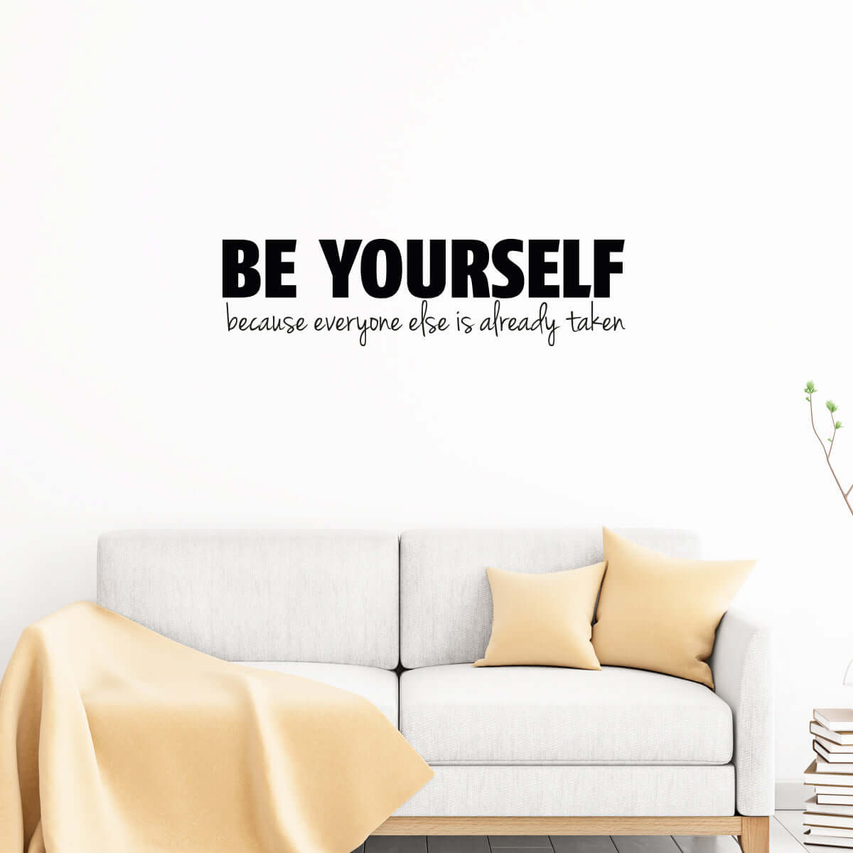 Väggord Be yourself - Dekortorget
