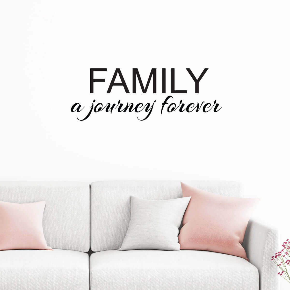 Väggord Family a journey forever - Dekortorget