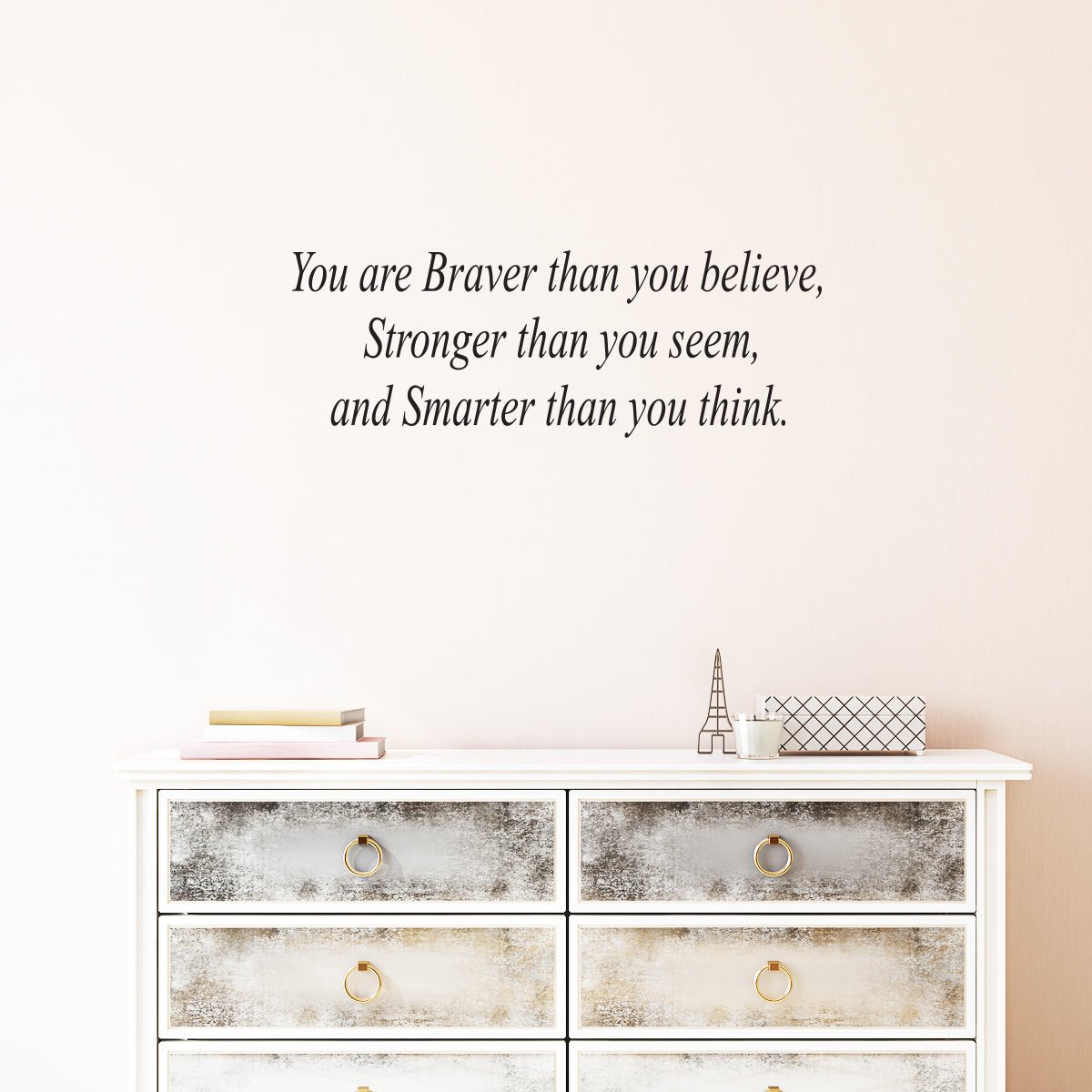 Väggord You are braver - Dekortorget