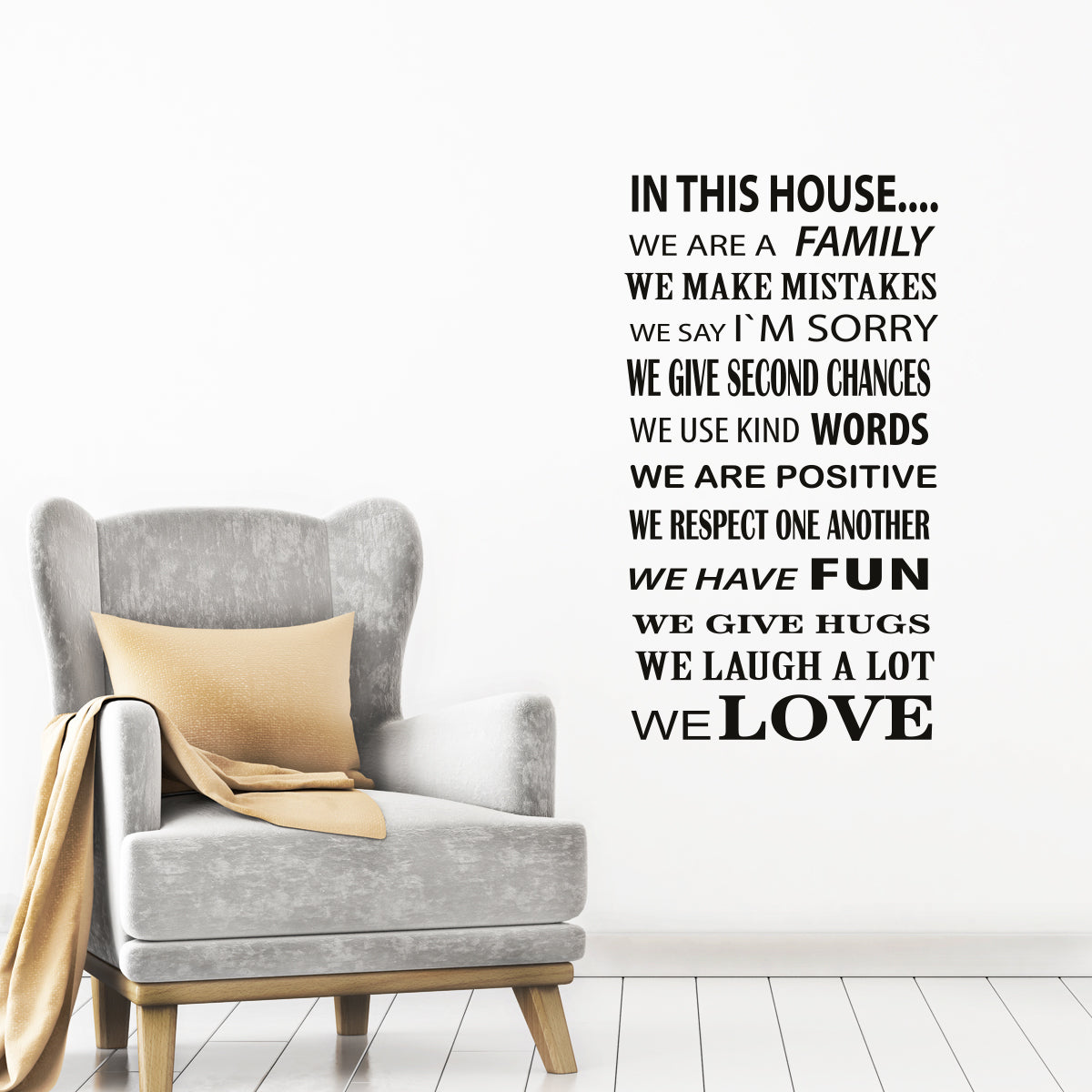 Väggord In this house