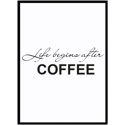 Poster Coffee - Dekortorget