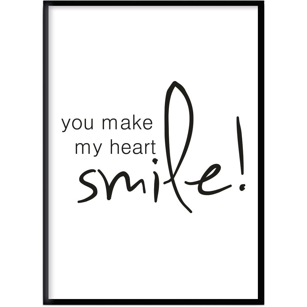 Poster Smile - Dekortorget