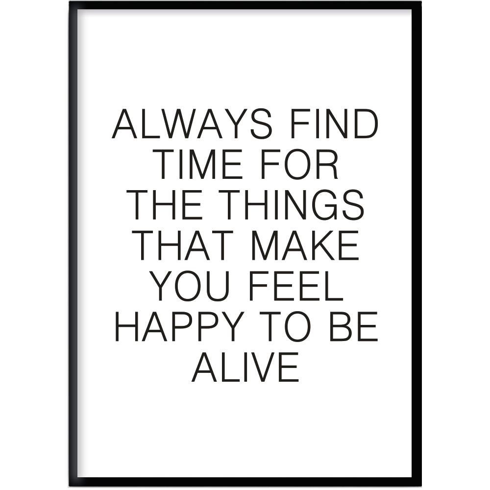 Poster Always find time
