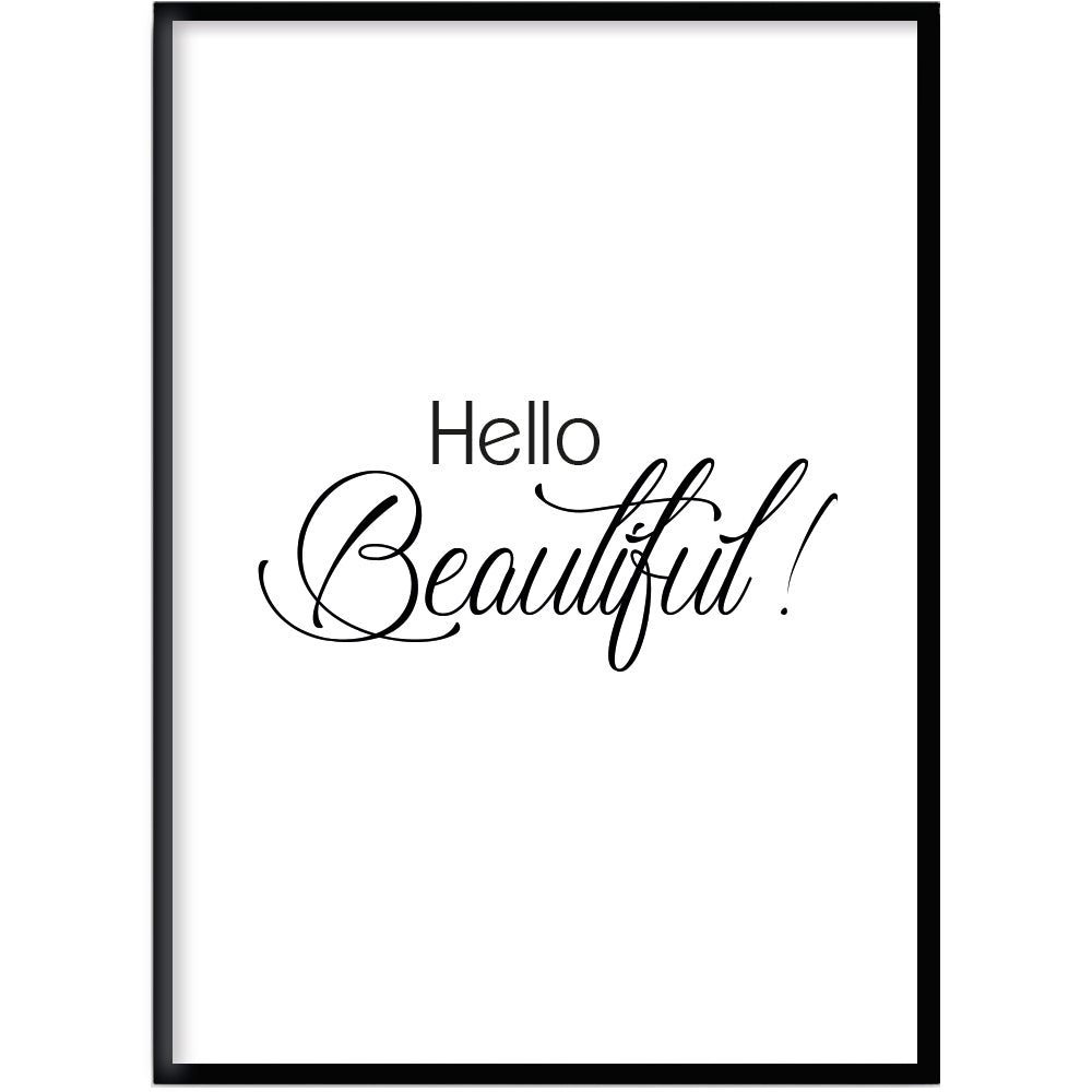 Poster Hello beautiful