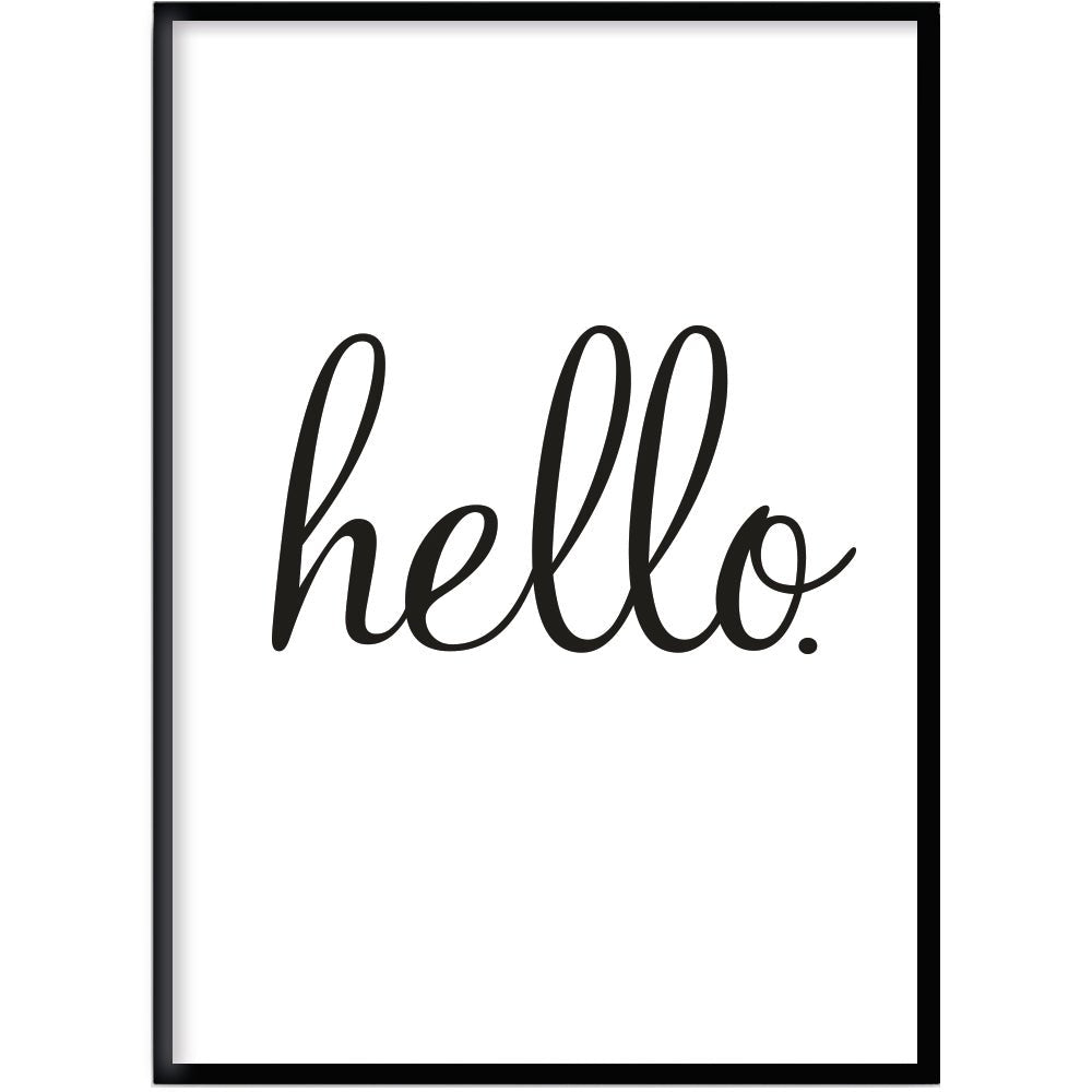 Poster Hello - Dekortorget