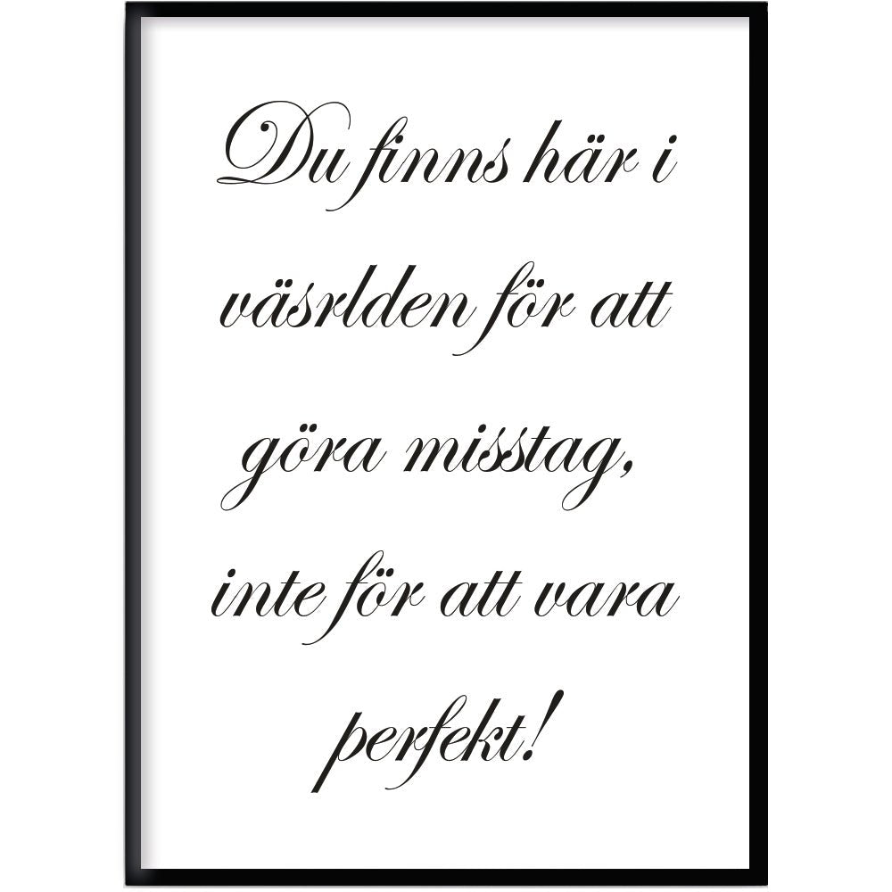 Poster Perfekt - Dekortorget