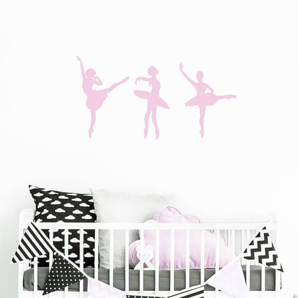 Väggdekor Ballerinor - Dekortorget