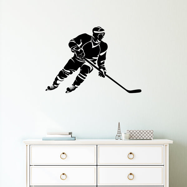 Väggdekor hockeyspelare 1