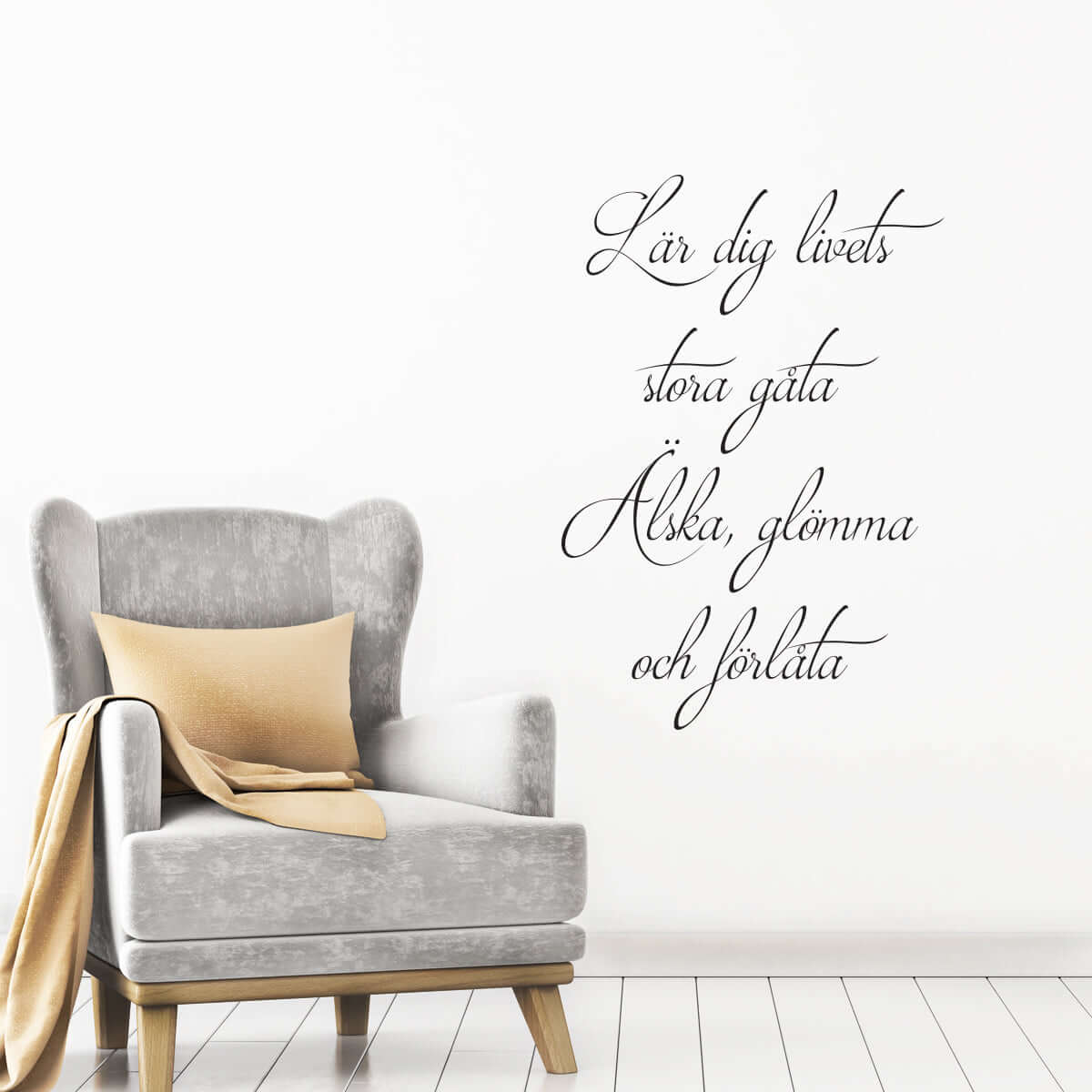 Väggord Livets stora gåta - Dekortorget