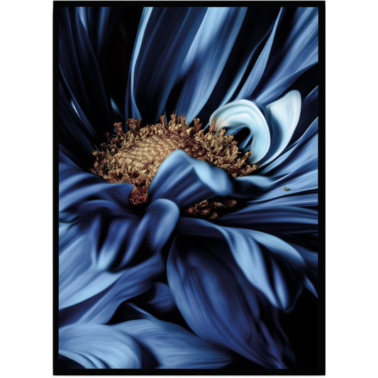 Poster Flower blue - Dekortorget