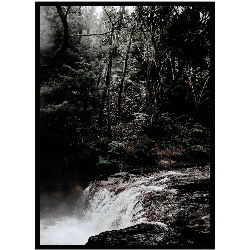 Poster Forest waterfall