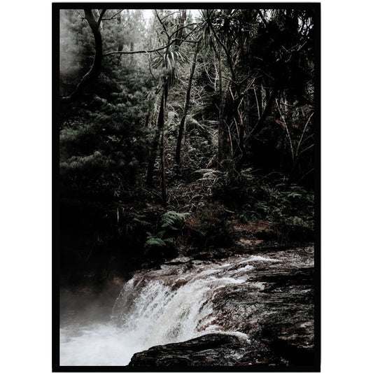 Poster Forest waterfall - Dekortorget