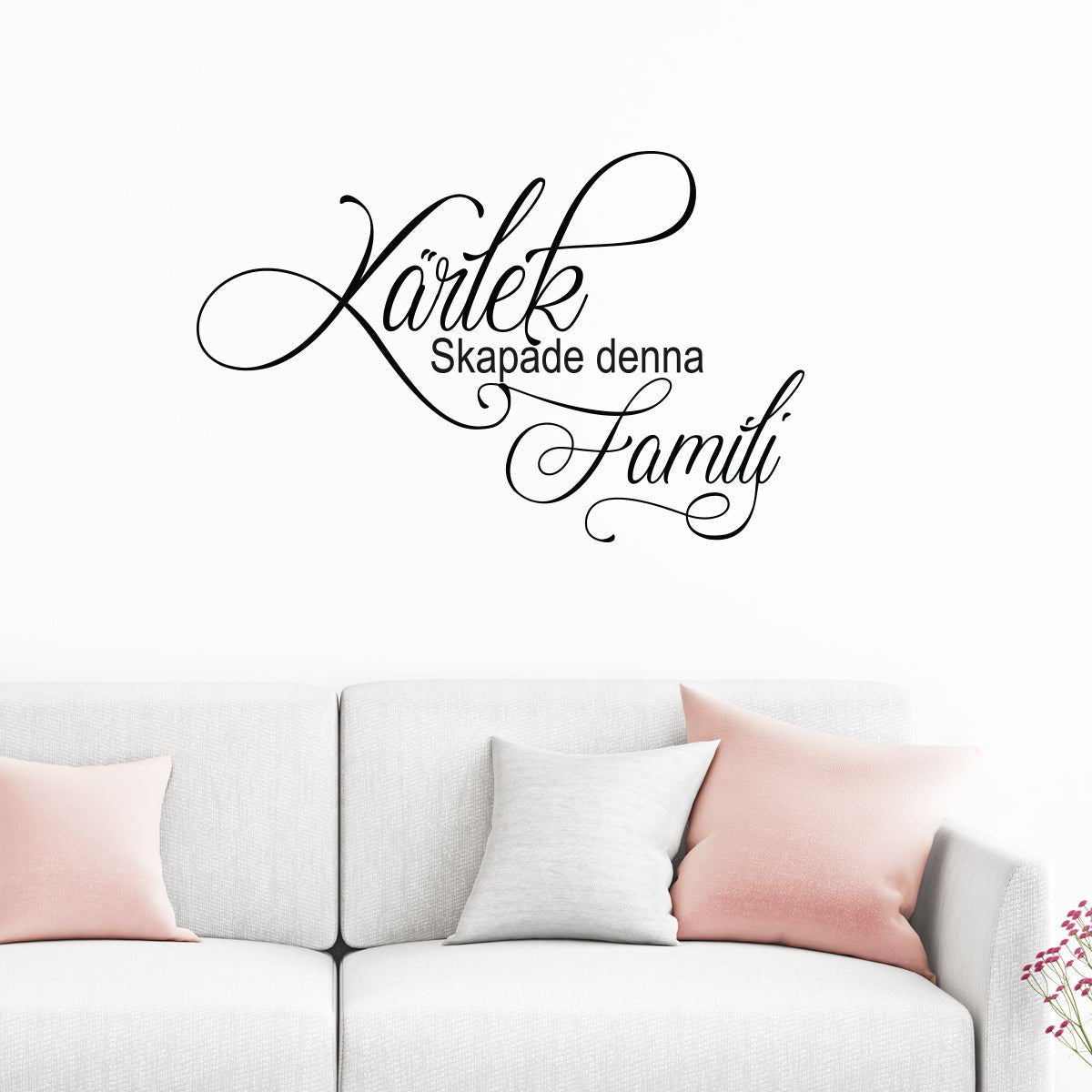 Väggord Kärlek skapade denna familj - Dekortorget