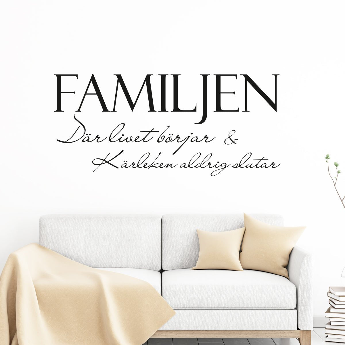 Väggord Familjen - Dekortorget