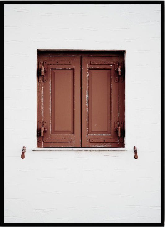 Poster Red window - Dekortorget